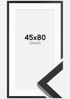 Ramme Selection Sort 45x80 cm - Passepartout Hvid 35x70 cm