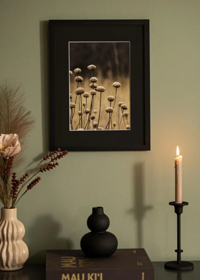 Ramme Selection Sort 50x70 cm - Passepartout Sort 16x24 inches