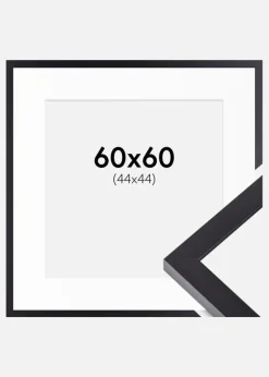 Ramme Selection Sort 60x60 cm - Passepartout Hvid 45x45 cm