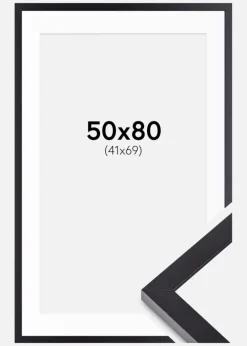 Ramme Selection Sort 50x80 cm - Passepartout Hvid 42x70 cm