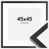 Ramme Selection Sort 45x45 cm - Passepartout Hvid 34x34 cm