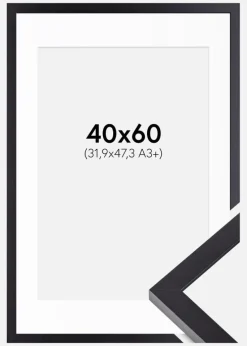 Ramme Selection Sort 40x60 cm - Passepartout Hvid 32,9x48,3 cm (A3+)