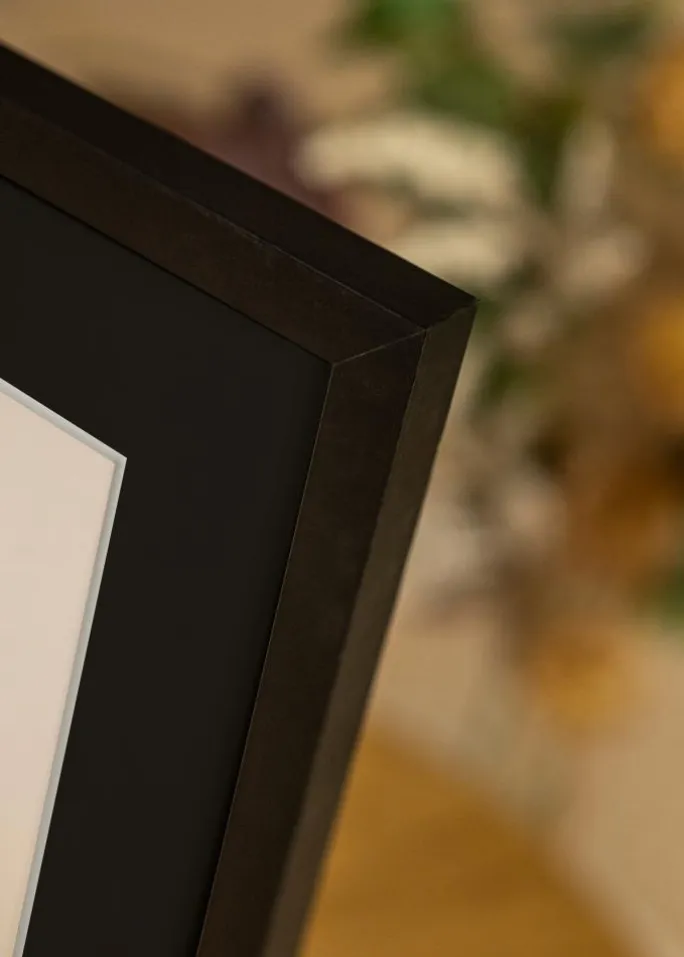 Ramme Selection Sort 60x60 cm - Passepartout Sort 45x45 cm