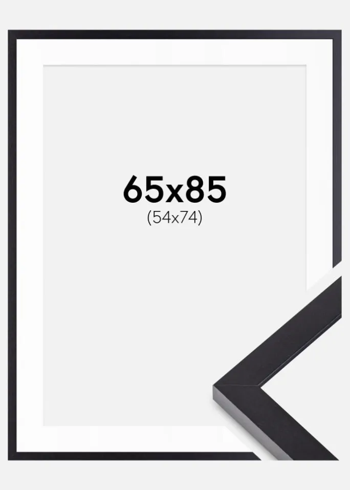 Ramme Selection Sort 65x85 cm - Passepartout Hvid 55x75 cm