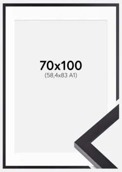 Ramme Selection Sort 70x100 cm - Passepartout Hvid 59,4x84 cm (A1)