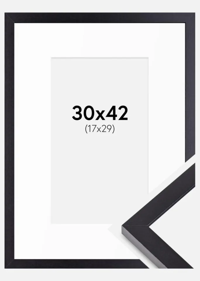 Ramme Selection Sort 30x42 cm - Passepartout Hvid 18x30 cm