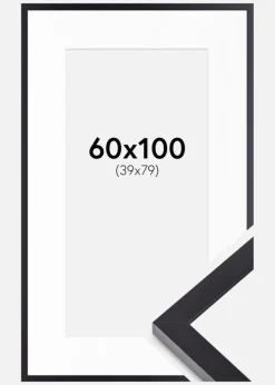Ramme Selection Sort 60x100 cm - Passepartout Hvid 40x80 cm