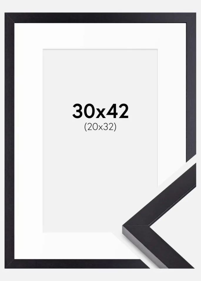 Ramme Selection Sort 30x42 cm - Passepartout Hvid 21x33 cm