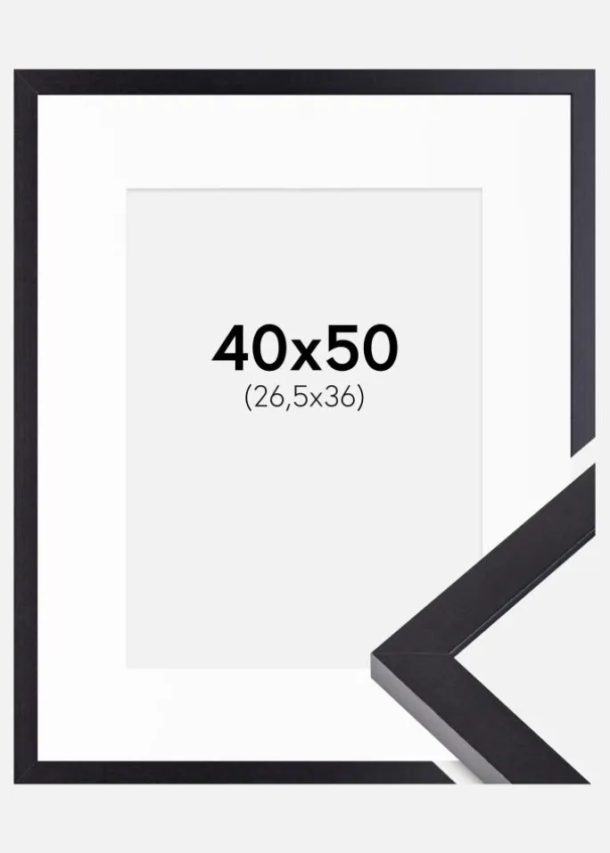 Ramme Selection Sort 40x50 cm - Passepartout Hvid 27,5x37 cm