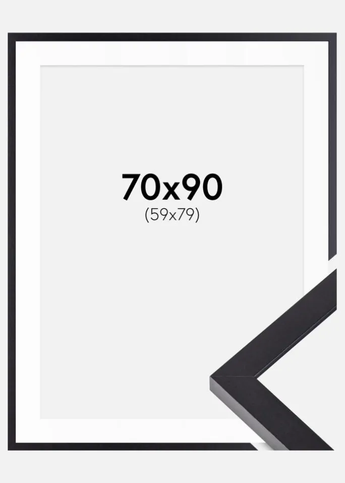 Ramme Selection Sort 70x90 cm - Passepartout Hvid 60x80 cm