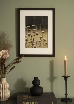 Ramme Selection Valnød 70x90 cm - Passepartout Hvid 56x71 cm