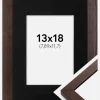 Ramme Selection Valnød 13x18 cm - Passepartout Sort 3,5x5 inches