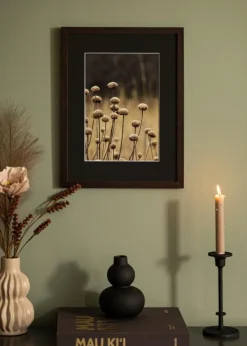 Ramme Selection Valnød 15x20 cm - Passepartout Sort 11x15 cm