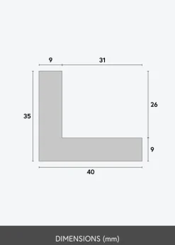 Ramme Seth Svæveramme Valnød - Valgfri Størrelse (svæveramme)