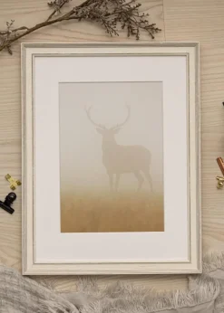 Ramme Shabby Chic Hvid 50x60 cm - Passepartout Hvid 40x50 cm