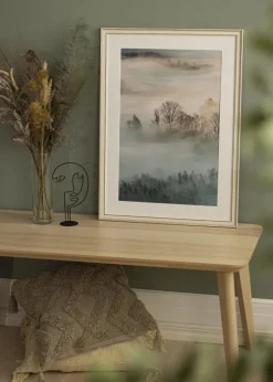 Ramme Shabby Chic Hvid 40x40 cm - Passepartout Hvid 32x32 cm