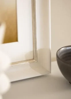 Ramme Åshammar Hvid/Sølv - Valgfri Størrelse (Plexiglas)