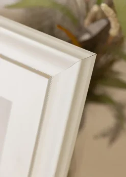 Ramme Åshammar Hvid/Sølv - Valgfri Størrelse (Plexiglas)