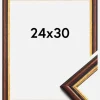 Ramme Siljan Akrylglas Brun 24x30 cm