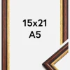 Ramme Siljan Akrylglas Brun 15x21 cm (A5)