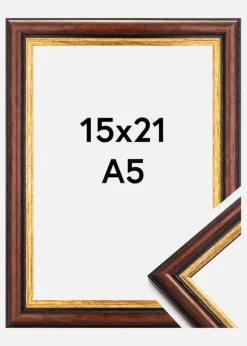 Ramme Siljan Akrylglas Brun 15x21 cm (A5)