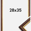Ramme Siljan Akrylglas Brun 28x35 cm