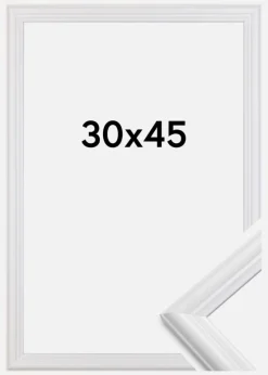 Ramme Siljan Akrylglas Hvid 30x45 cm