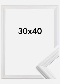 Ramme Siljan Akrylglas Hvid 30x40 cm