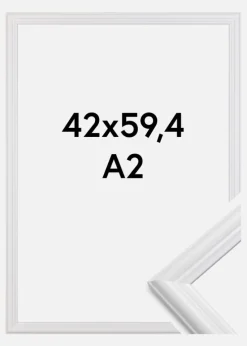 Ramme Siljan Akrylglas Hvid 42x59,4 cm (A2)