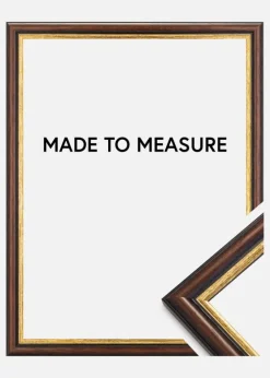 Ramme Siljan Brun - Valgfri Størrelse (Plexiglas)