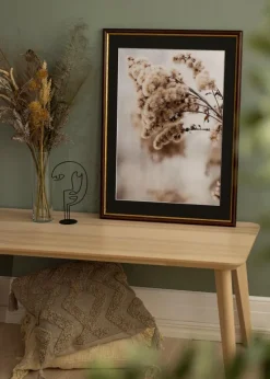 Ramme Siljan Brun 35x50 cm - Passepartout Sort 25x35 cm