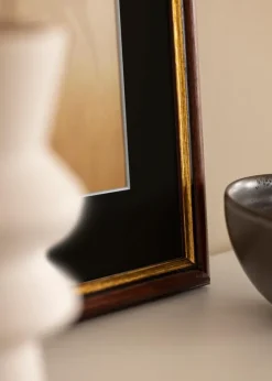 Ramme Siljan Brun 70x100 cm - Passepartout Sort 61x91,5 cm