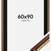 Ramme Siljan Brun 60x90 cm - Passepartout Sort 50x80 cm