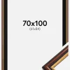 Ramme Siljan Brun 70x100 cm - Passepartout Sort 62x85 cm