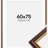 Ramme Siljan Brun 60x75 cm - Passepartout Hvid 20x26 inches
