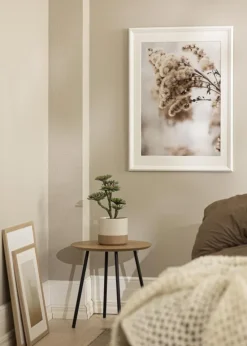 Ramme Siljan Hvid 60x80 cm - Passepartout Hvid 50x60 cm