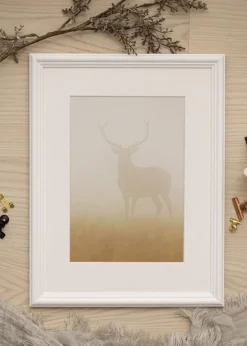 Ramme Siljan Hvid 30x30 cm - Passepartout Hvid 8x8 inches