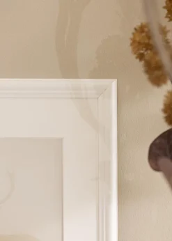 Ramme Siljan Hvid 30x40 cm - Passepartout Hvid 18x27 cm