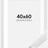 Ramme Siljan Hvid 40x60 cm - Passepartout Hvid 32,9x48,3 cm (A3+)