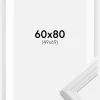 Ramme Siljan Hvid 60x80 cm - Passepartout Hvid 50x70 cm