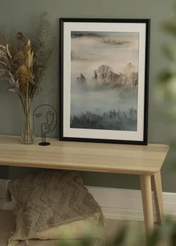 Ramme Siljan Sort - Valgfri Størrelse (Plexiglas)