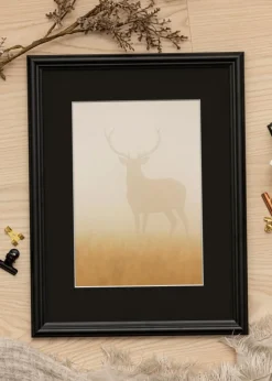 Ramme Siljan Sort 70x90 cm - Passepartout Sort 60x80 cm