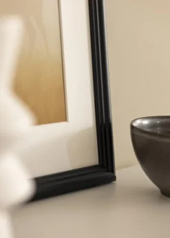 Ramme Siljan Sort 28x35 cm - Passepartout Hvid 8x10 inches