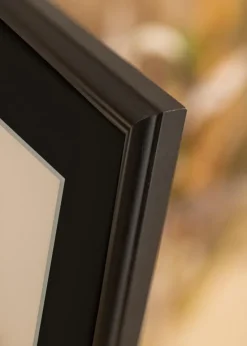 Ramme Siljan Sort 70x90 cm - Passepartout Sort 55x70 cm