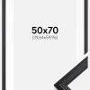 Ramme Siljan Sort 50x70 cm - Passepartout Hvid 16x24 inches