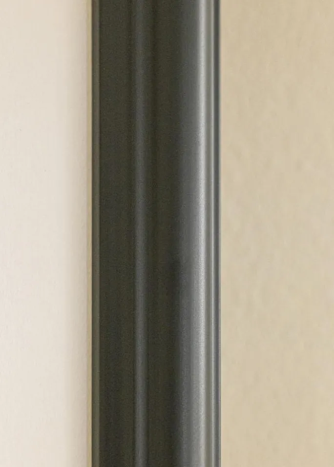 Ramme Siljan Sort 70x90 cm - Passepartout Hvid 56x71 cm