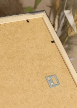 Ramme Silver Wood 60x60 cm - Passepartout Hvid 50x50 cm