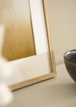 Ramme Soul Oak Veneer 70x100 cm - Passepartout Hvid 61x91,5 cm