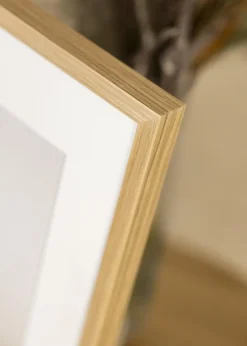 Ramme Soul Oak Veneer 30x40 cm - Passepartout Hvid 21x29,7 cm (A4)