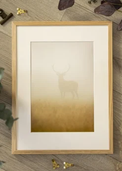 Ramme Soul Oak Veneer 30x40 cm - Passepartout Hvid 8x12 inches